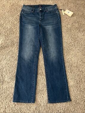 New NYDJ Dark Blue Women's Straight-Leg Jeans